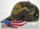 NEW! US ARMY SIDE USA FLAG CAP HAT CAMO