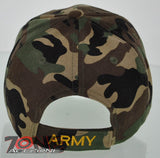 NEW! US ARMY SIDE USA FLAG CAP HAT CAMO