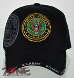 NEW! US ARMY ROUND SHADOW CAP HAT BLACK