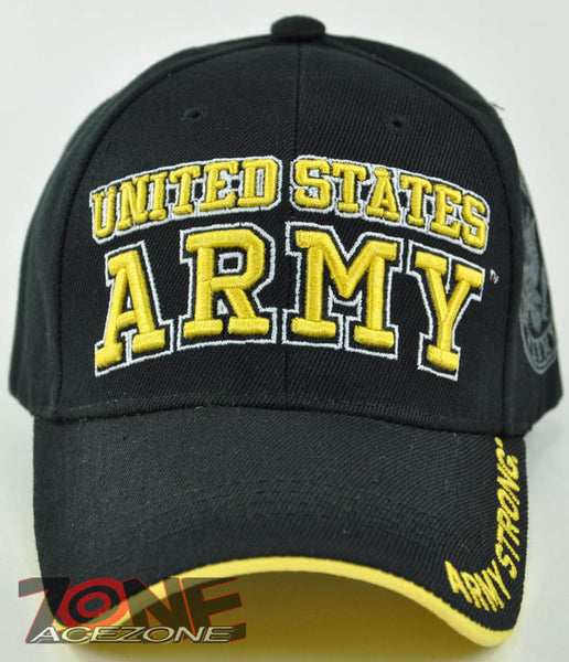 NEW! US ARMY STRONG ARMY CAP HAT BLACK