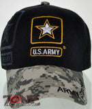 NEW! US ARMY STRONG NW1 CAP HAT DIGITAL CAMO BLACK