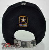 NEW! US ARMY STRONG NW1 CAP HAT DIGITAL CAMO BLACK