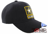 NEW! US ARMY STRONG SIDE FLAG CAP HAT BLACK