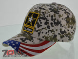 NEW! US ARMY STRONG SIDE FLAG CAP HAT DIGITAL CAMO