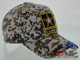 NEW! US ARMY STRONG SIDE FLAG CAP HAT DIGITAL CAMO