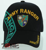 NEW! US ARMY RANGER SIDE SHADOW CAP HAT BLACK