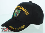 NEW! US ARMY RANGER SIDE SHADOW CAP HAT BLACK