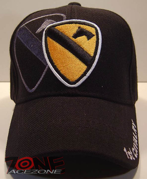 WHOLESALE NEW! US ARMY 1st CAVALRY CAP HAT BLACK
