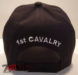 WHOLESALE NEW! US ARMY 1st CAVALRY CAP HAT BLACK