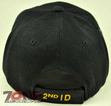 NEW! US ARMY 2ND INFANTRY DIVISION CAP HAT BLACK