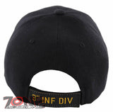 NEW! US ARMY 3RD INF DIV INFANTRY DIVISION BALL CAP HAT BLACK