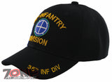 NEW! US ARMY 35TH INF DIV INFANTRY DIVISION BALL CAP HAT BLACK