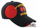NEW! US ARMY 7TH INF DIV INFANTRY DIVISION CAP HAT BLACK