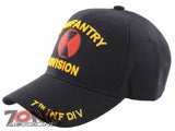 NEW! US ARMY 7TH INF DIV INFANTRY DIVISION CAP HAT BLACK