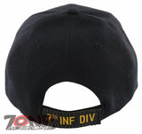 NEW! US ARMY 7TH INF DIV INFANTRY DIVISION CAP HAT BLACK