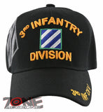 NEW! US ARMY 3RD INF DIV INFANTRY DIVISION S SHADOW BALL CAP HAT BLACK