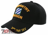 NEW! US ARMY 3RD INF DIV INFANTRY DIVISION S SHADOW BALL CAP HAT BLACK