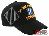 NEW! US ARMY 3RD INF DIV INFANTRY DIVISION S SHADOW BALL CAP HAT BLACK