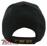 NEW! US ARMY 3RD INF DIV INFANTRY DIVISION S SHADOW BALL CAP HAT BLACK