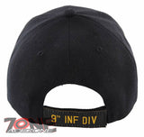 NEW! US ARMY 9TH INFANTRY DIVISION CAP HAT BLACK