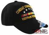 NEW! US ARMY COMBAT INFANTRYMAN VIETNAM VETERAN CAP HAT BLACK