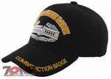 NEW! US ARMY COMBAT ACTION BADGE CAB CAP HAT BLACK