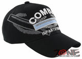 NEW! US ARMY COMBAT INFANTRYMAN GRAY SHADOW CIB CAP HAT BLACK