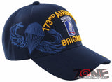 NEW! US ARMY PARATROOPER BRIGADE 173RD AIRBORNE BLUE SHADOW BALL CAP HAT NAVY