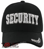NEW! SECURITY BASEBALLL CAP HAT BLACK
