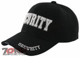 NEW! SECURITY BASEBALLL CAP HAT BLACK