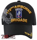 NEW! US ARMY PARATROOPER BRIGADE 173RD AIRBORNE BALL CAP HAT BLACK