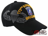 NEW! US ARMY PARATROOPER BRIGADE 173RD AIRBORNE BALL CAP HAT BLACK