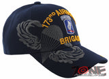 NEW! US ARMY PARATROOPER BRIGADE 173RD AIRBORNE NAVY BALL CAP HAT