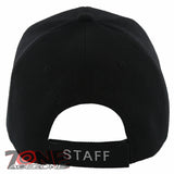 NEW! STAFF BASEBALLL CAP HAT BLACK