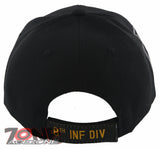 NEW! US ARMY 8TH INFANTRY DIVISION MILITARY BALL CAP HAT BLACK