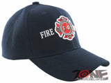 FD FIRE DEPARTMENT BASEBALL CAP HAT NAVY