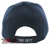 FD FIRE DEPARTMENT BASEBALL CAP HAT NAVY