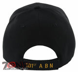 NEW! US ARMY 101ST ABN AIRBORNE DIVISION EAGLES SIDE LINE CAP HAT BLACK