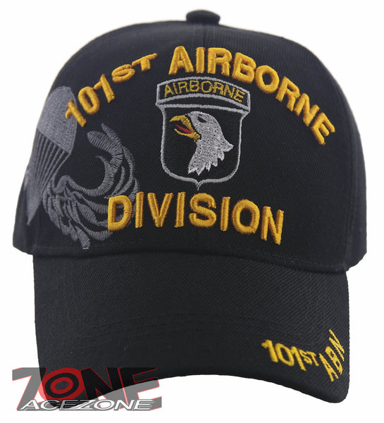 NEW! US ARMY 101ST ABN AIRBORNE DIVISION EAGLES CAP HAT BLACK