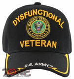 NEW! US ARMY DYSFUNCTIONAL BIG ROUND SIDE LINE CAP HAT BLACK
