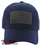 NEW! MILITARY USA FLAG BALL CAP HAT NAVY