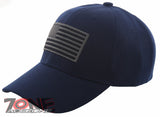 NEW! MILITARY USA FLAG BALL CAP HAT NAVY