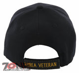 NEW! KOREA VETERAN MILITARY KV CAP HAT BLACK