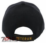 NEW! KOREA VIETNAM VETERAN MILITARY CAP HAT BLACK
