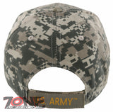 NEW! US ARMY STAR VETERAN SIDE LINE BALL CAP HAT ACU CAMO