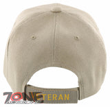 NEW! VIETNAM VETERAN 1959 VIETNAM 1975 MILITARY BALL CAP HAT TAN