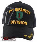 NEW! US ARMY 1ST INFANTRY DIVISION CAP HAT BLACK