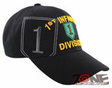 NEW! US ARMY 1ST INFANTRY DIVISION CAP HAT BLACK