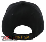 NEW! US ARMY 1ST INFANTRY DIVISION CAP HAT BLACK