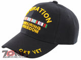 OPERATION ENDURING FREEDOM VETERAN OEF VET GOLD MEDAL BALL CAP HAT